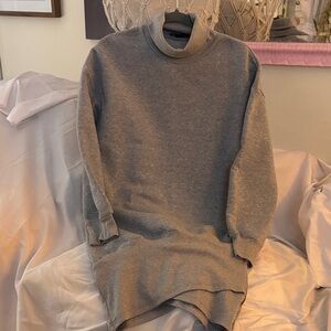 Source Unknown Gray Turtleneck Dress New